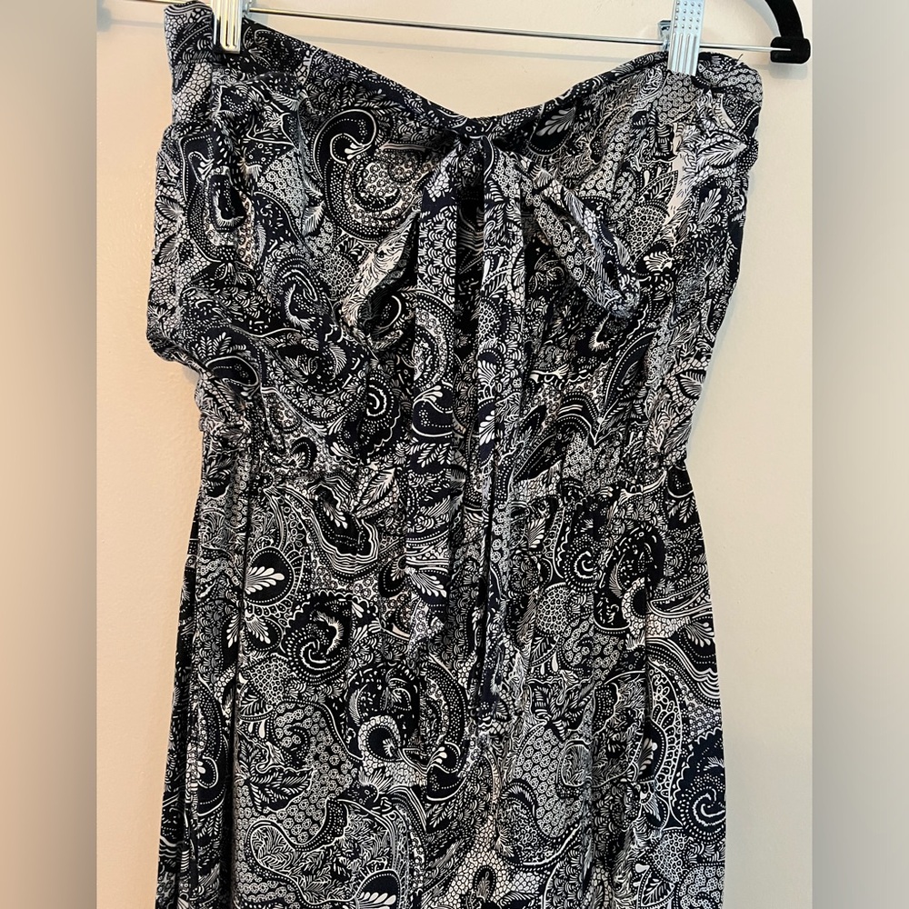 Blue bandana print jumpsuit